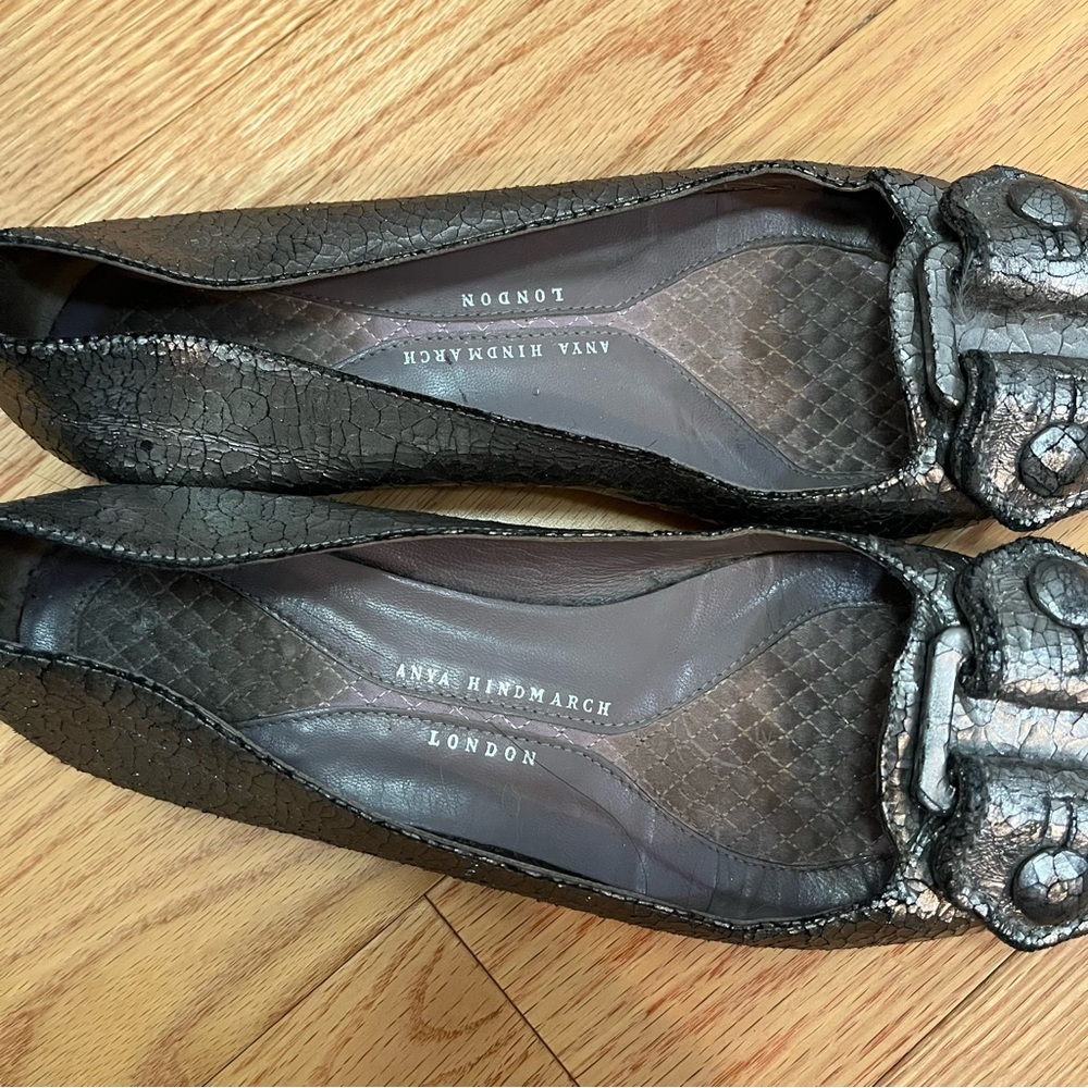 Anya Hindmarch Python Ballet Flats - Picture 8 of 11